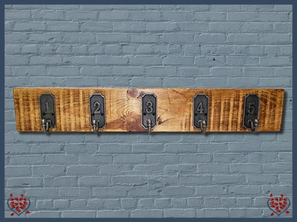 Numbered wall hooks best sale