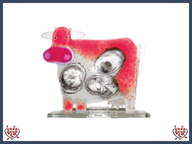 COW ~ SMALL (RED) | Nobile Glass Animal