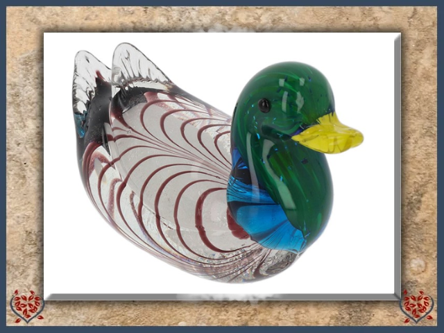 GLASS HANDMADE DUCK | Decor - Paul Martyn Interiors