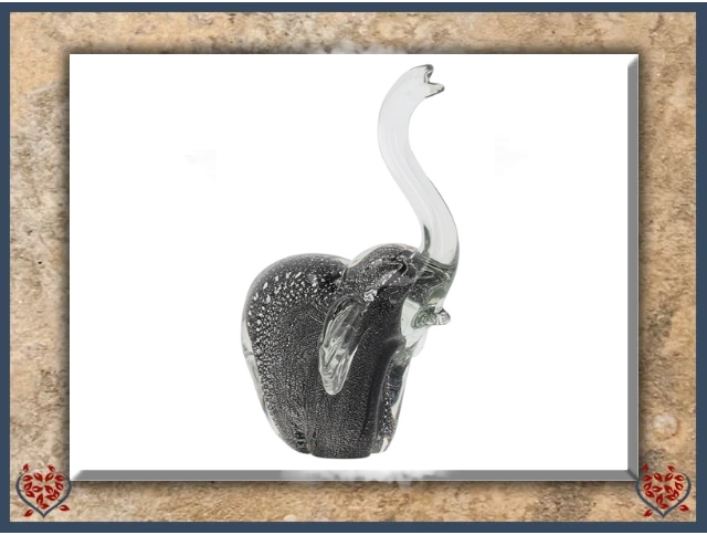 GLASS HANDMADE ELEPHANT | Decor - Paul Martyn Interiors