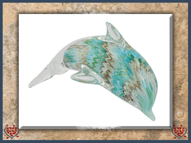 GLASS HANDMADE DOLPHIN | Decor - Paul Martyn Interiors
