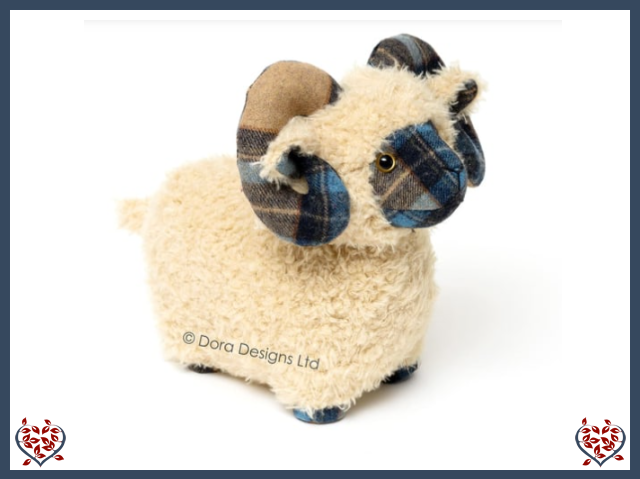 PLAID SHEEP MACKENZIE DOORSTOP | Doorstops & Draught Excluders