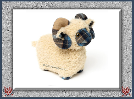 PLAID SHEEP MACKENZIE DOORSTOP | Doorstops & Draught Excluders