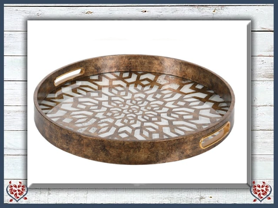 GOLD MOSAIC TRAY | Kitchenware