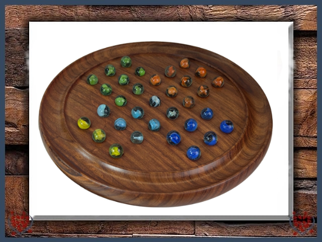 SOLITAIRE WITH MULTICOLOUR MARBLES | Traditional Games