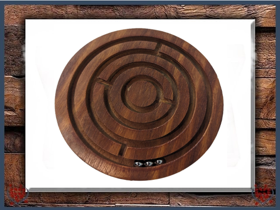 WOODEN LABYRINTH PUZZLE | Traditional Games