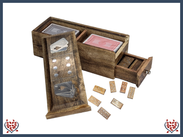 DOUBLE CARD AND DOMINOES BOX | Traditional Games