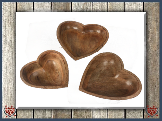 MANGO HEART BOWLS | Wooden Boxes & Bowls
