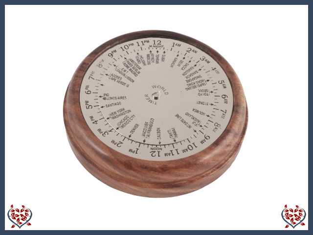 TIME ZONE PAPERWEIGHT | Wooden Accessories