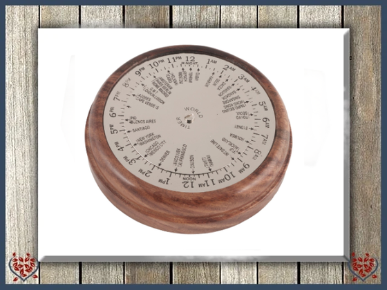 TIME ZONE PAPERWEIGHT | Wooden Accessories