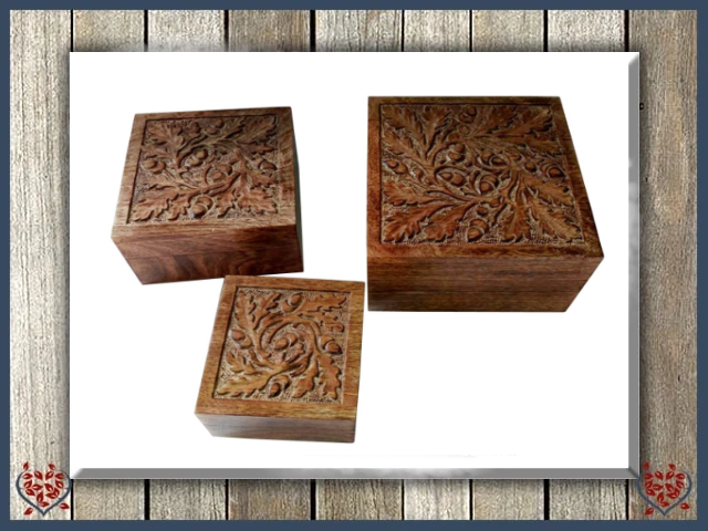 ACORN DESIGN BOX - WOODEN BOX | Wooden Boxes & Bowls - Paul Martyn Interiors
