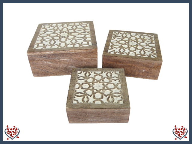 BURNT WHITE FINISH BOX - WOODEN BOX | Wooden Boxes & Bowls - Paul Martyn Interiors