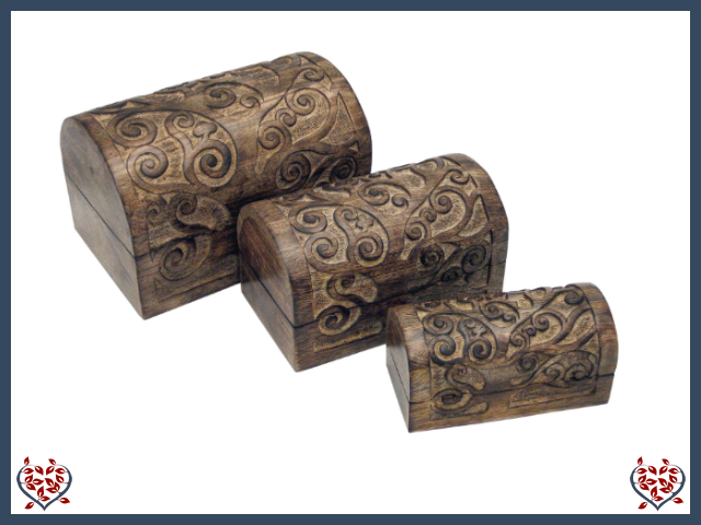 TREE OF LIFE DESIGN DOME BOXES - WOODEN BOX | Wooden Boxes & Bowls