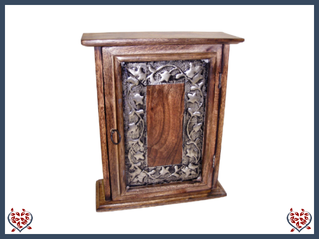 METAL FLOWER DESIGN KEY BOX | Wooden Home Accessories