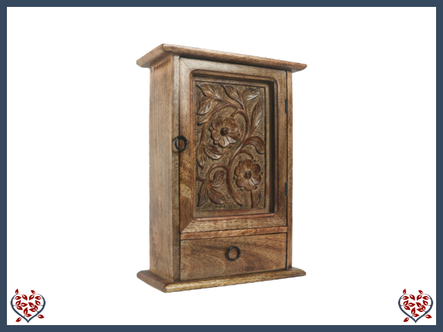 MANGO WOOD KEY BOX | Wooden Home Accessories