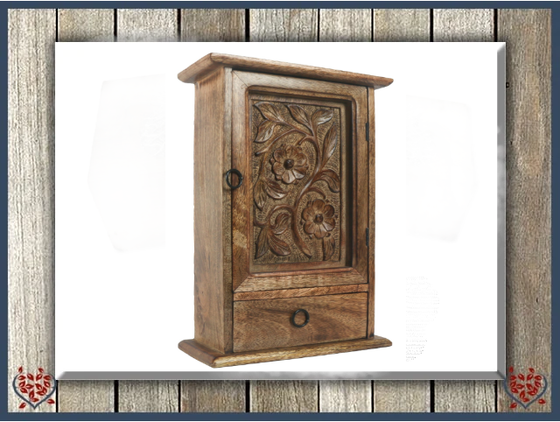 MANGO WOOD KEY BOX | Wooden Home Accessories