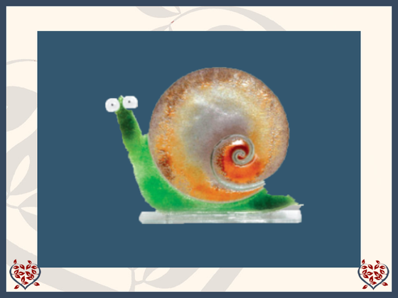 SNAIL ~ SMALL (BROWN) | Nobile Glass Animal