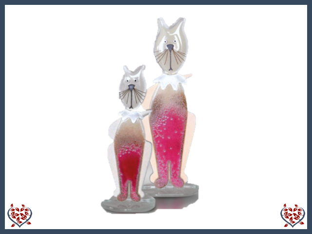 CAT ~ PINK (SMALL) | Nobile Glass Animal