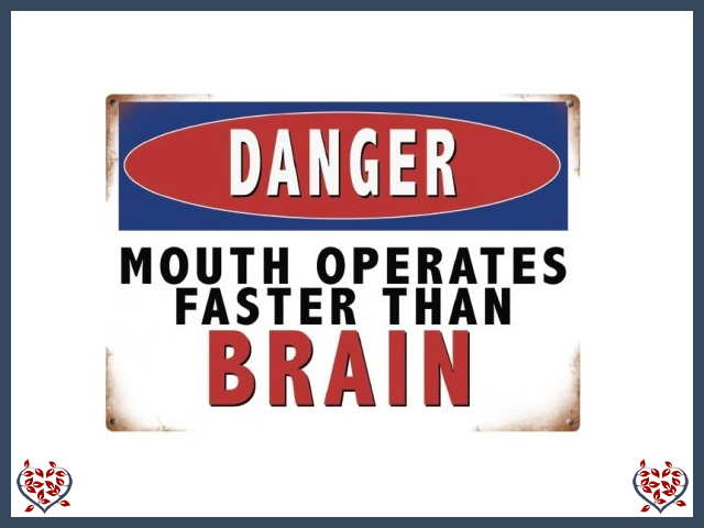 DANGER MOUTH OPERATES ~ METAL SIGN |  Wall Decor