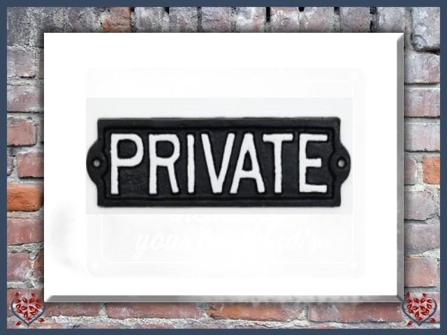 PRIVATE ~ METAL SIGN | Wall Decor - Paul Martyn Interiors