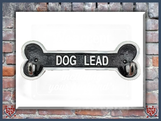 DOG LEAD ~ METAL HOOKS | Wall Decor