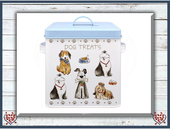FAITHFUL FRIENDS DOG TREAT TIN | China & Ceramics