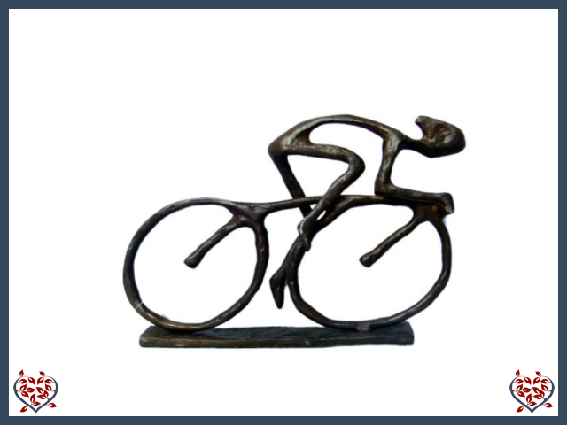 RACING CYCLIST ~ METAL FIGURINE | Figurine