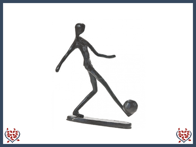 FOOTBALLER ~ METAL FIGURINE | Figurine