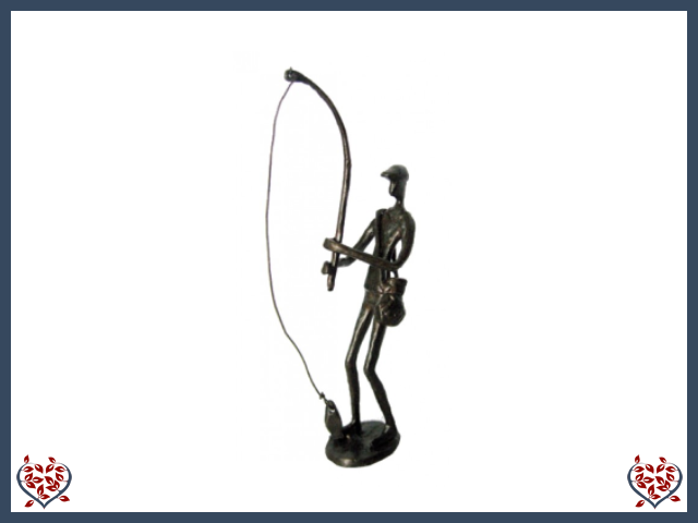 FISHERMAN ~ METAL FIGURINE | Figurine