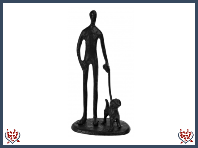 WALKING DOG ~ METAL FIGURINE | Figurine