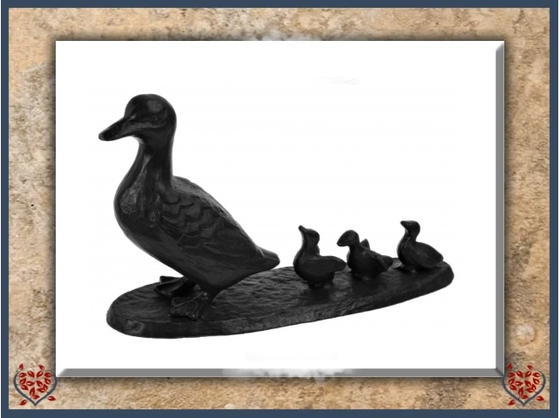 DUCK FAMILY ~ METAL FIGURINE | Figurine