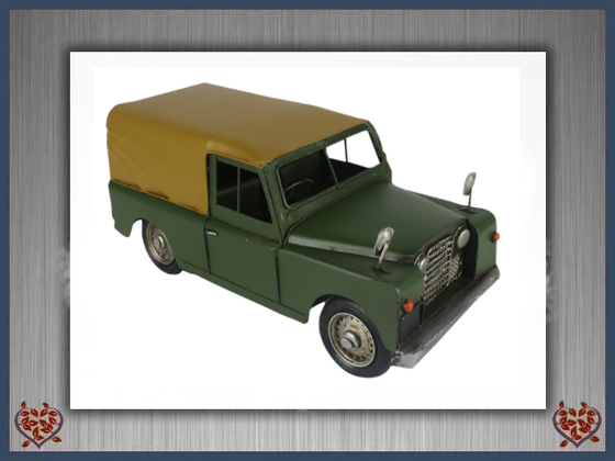 GREEN 4X4 CAR ~ METAL  | Men's gifts