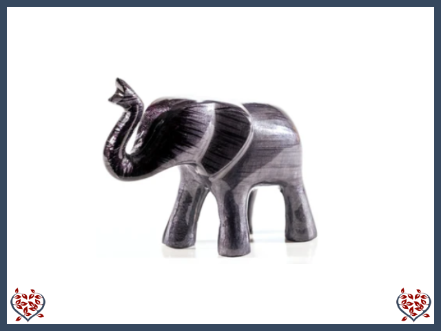 BLACK ELEPHANT TRUNK UP (LARGE) | Decor