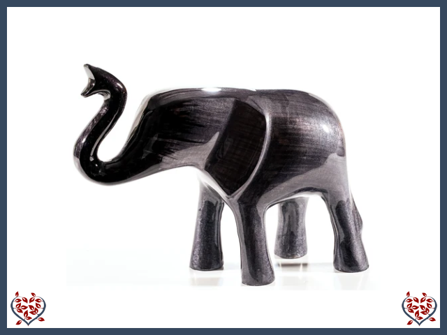 BLACK ELEPHANT TRUNK UP (EXTRA LARGE) | Decor