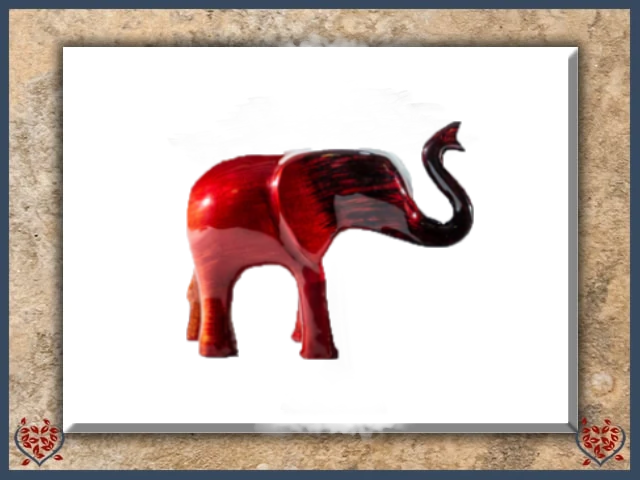 RED ELEPHANT TRUNK UP (EXTRA LARGE) | Decor