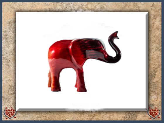 RED ELEPHANT TRUNK UP (EXTRA LARGE) | Decor