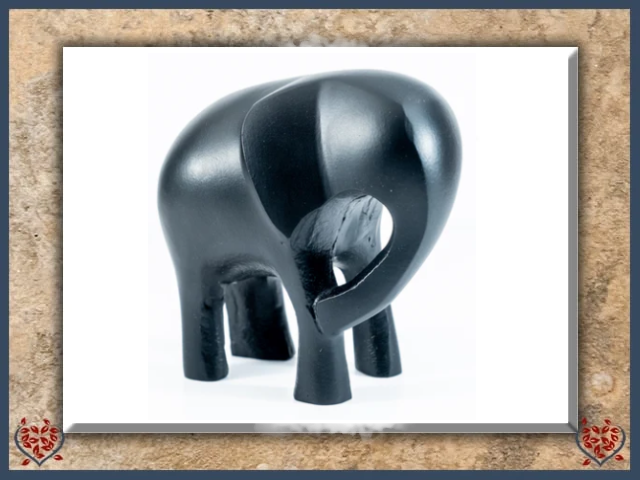 MATT BLACK ELEPHANT (EXTRA LARGE) | Decor