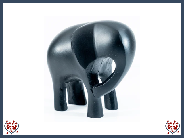 MATT BLACK ELEPHANT (EXTRA LARGE) | Decor