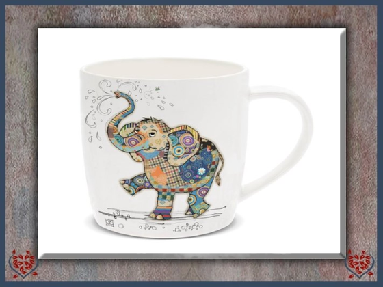 BUG ART EDDIE ELEPHANT MUG | Mugs