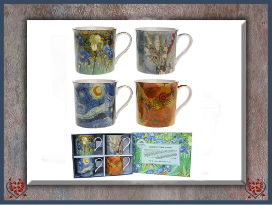 VINCENT VAN GOGH 4 MUG GIFT SET | Mugs