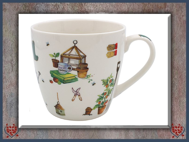 GREEN FINGERS GARDEN BREAKFAST MUG | Mugs
