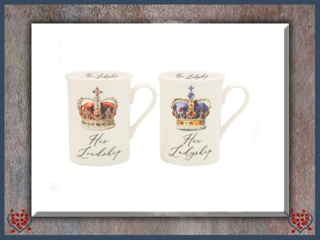 CROWNED LORD & LADY MUG SET | Mugs