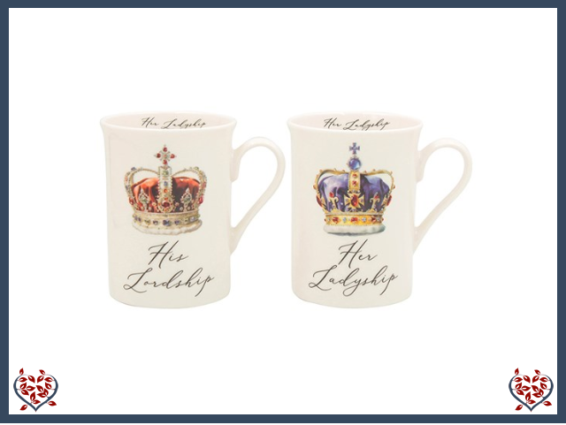 CROWNED LORD & LADY MUG SET | Mugs