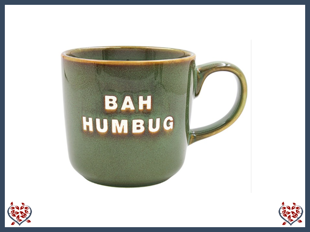 XMAS JOLLY GREEN BAH HUMBUG MUG | Mugs
