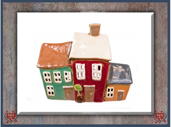 CERAMIC TEALIGHT HOUSES | Ceramic