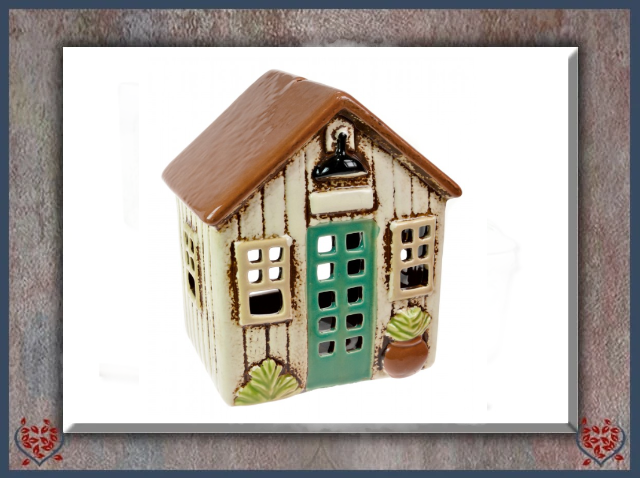CERAMIC SHED TEALIGHT  | Ceramic