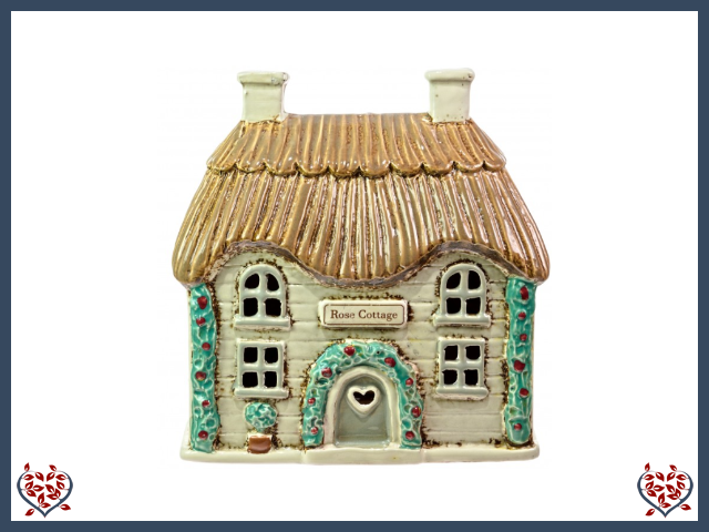 CERAMIC COTTAGE TEALIGHT | Ceramic