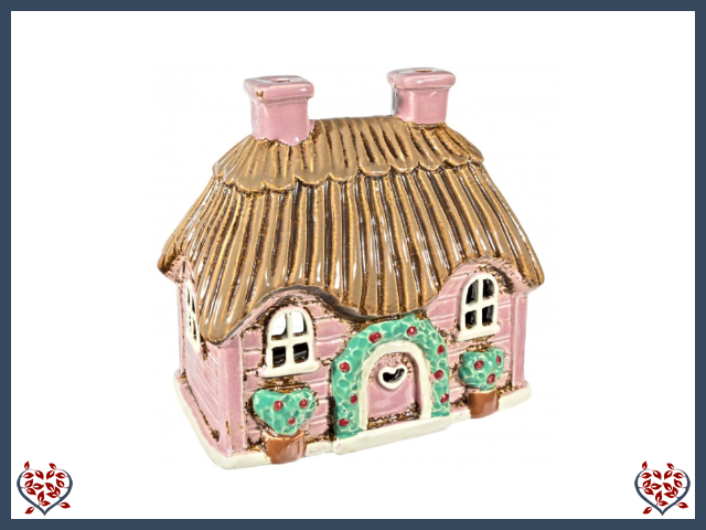 CERAMIC COTTAGE TEALIGHT | Ceramic
