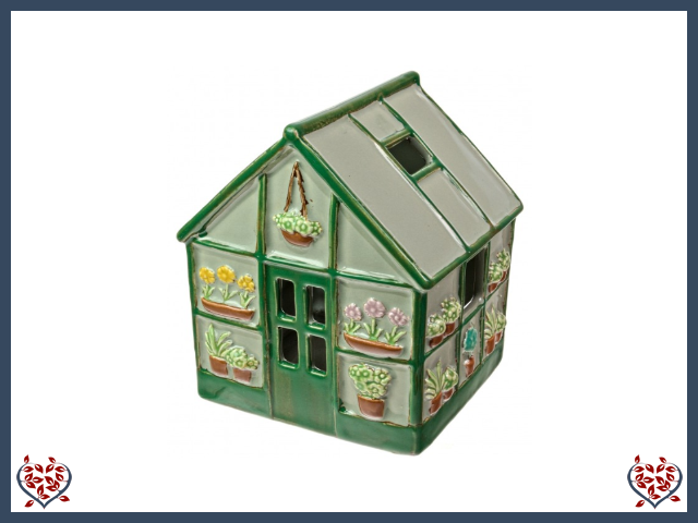 CERAMIC GREENHOUSE TEALIGHT | Ceramic