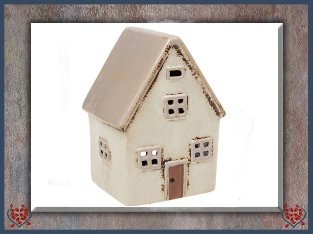 CERAMIC TEALIGHT VILLAGE POTTERY HOUSE | Ceramic